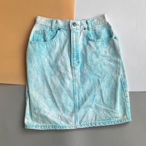Vintage Palmetto’s Sky Blue Denim Pencil Skirt